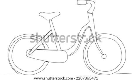 A classic eco-friendly bike. World bicycle day one-line drawing