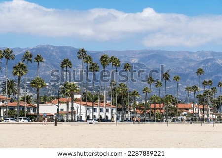 The view of charming town of Santa Barbara