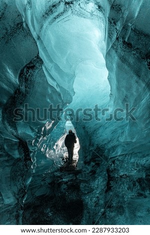 Deep inside of the Katla Volcano Icecave