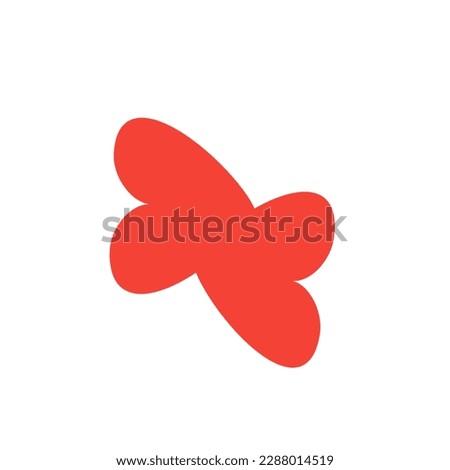 abstract logo for company logo, icon logo in red