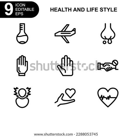 health and life style icon or logo isolated sign symbol vector illustration - high quality black style vector icons