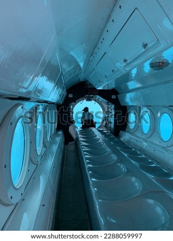 Inside submarine while it dive Royalty-Free Stock Photo #2288059997