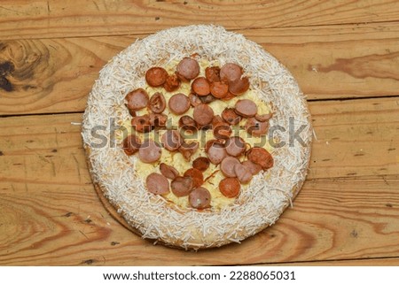 photo of pizza seen from above