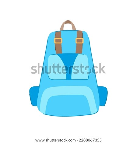 bag backpack camp cartoon. summer tent, travel outdoor bag backpack camp sign. isolated symbol vector illustration