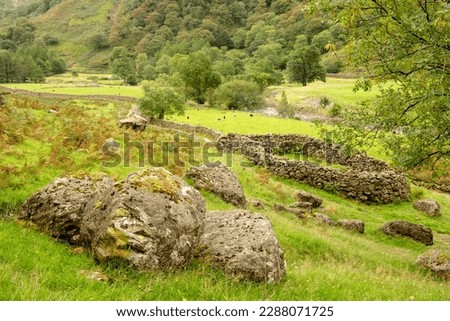 Sheep fold in the Langstrath Valley, Cumbria
