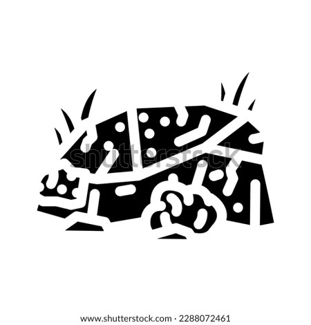 rock garden tool glyph icon vector. rock garden tool sign. isolated symbol illustration