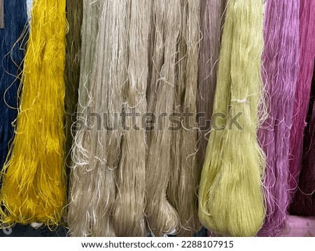 Thai silk dyed with nature dyes