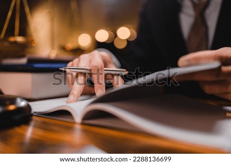 business approve and certificate concept, confirmation of business marketing document permit and certified stamping, signing on business partner paper to success, or concept of attorney and insurance