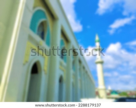 Defocused abstrack background of mosque