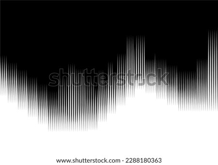 Smooth transition from black to white. Black and white Design element. Abstract northern lights. Striped pattern.
Vector background. Royalty-Free Stock Photo #2288180363