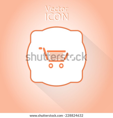 Shopping cart icons. Flat style. Made in vector