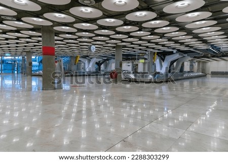 interior of Airport of Madrid