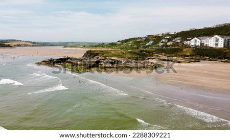cliff on the coast of Ireland. Virgin Mary headland. Inchydoney is a small island off West Cork, Ireland. The nearest town is Clonakilty. It has a Blue Flag beach. Royalty-Free Stock Photo #2288309221