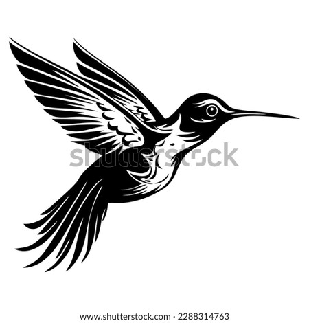 Colibri Symbol Logo. Vector Illustration. Royalty-Free Stock Photo #2288314763