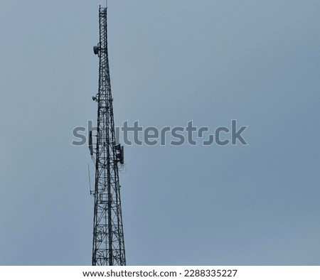 Two telecommunications towers as a tool to strengthen communication signals