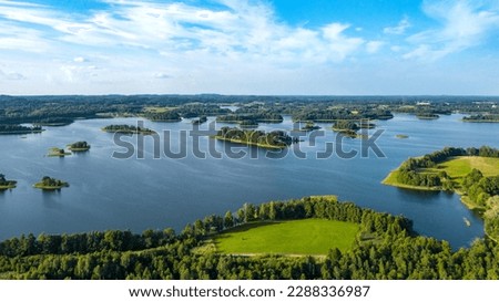LAKE Ezezers LATVIA. LATGALE COUNTRYSIDE LANDSCAPE