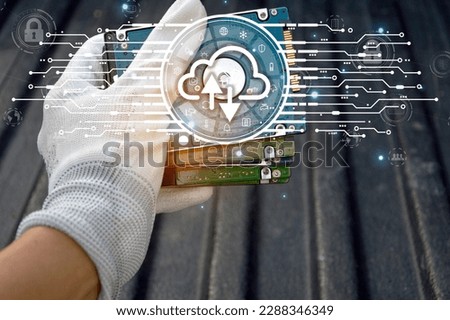 Database storage cloud technology file data transfer sharing, cyber, big data information for financial online marketing, internet banking application or computer download upload backup cloud drive