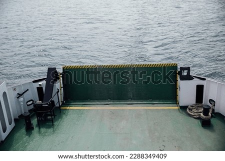 ferry boat trip by sea
