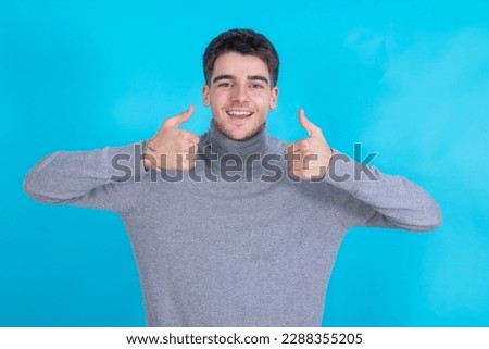 young male isolated on color background