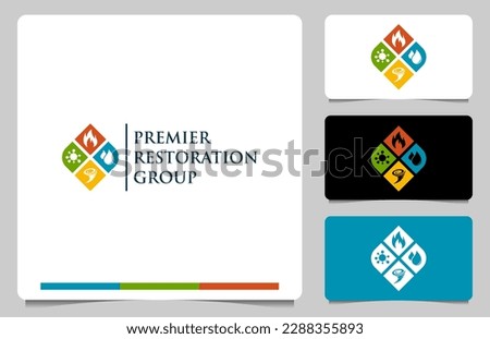 Building Restoration Services Logo template Royalty-Free Stock Photo #2288355893