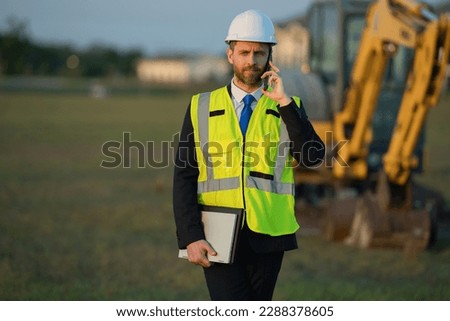 engineer man of architect occupation wearing helmet. photo of man architect occupation