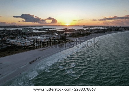 Aerial views from over St Pete Beach, Florida
