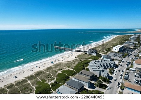 Aerial view from over Wrightsville Beach, North Carolina