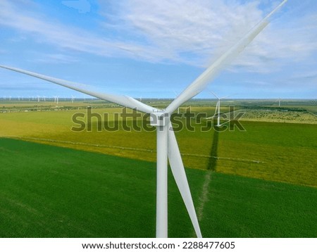 Aerial views from over the South Texas Wind Farms