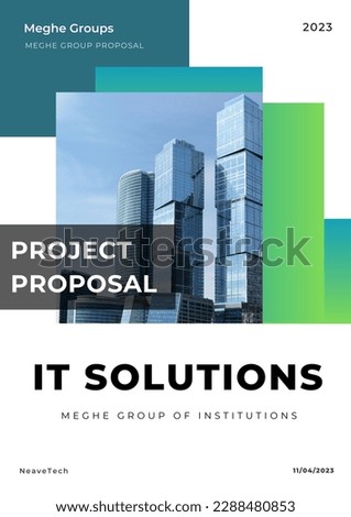 Modern Business Proposal Cover design template for your Business or Project Proposal. Royalty-Free Stock Photo #2288480853
