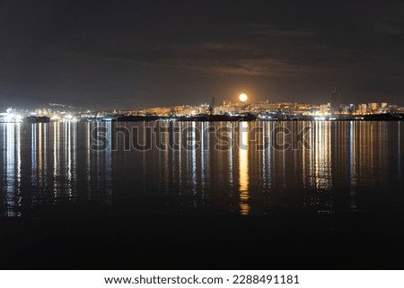 The city of Split at night.