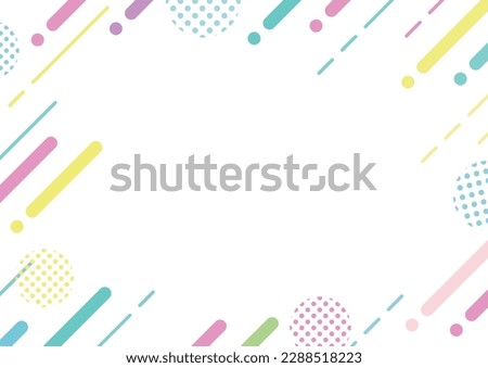 Colorful Memphis pattern background material-02 Royalty-Free Stock Photo #2288518223