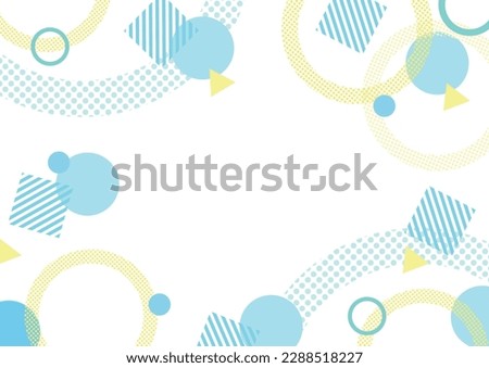 Colorful Memphis pattern background material-10 Royalty-Free Stock Photo #2288518227