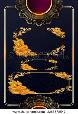 dark and golden design arabic book cover template illustration design 
