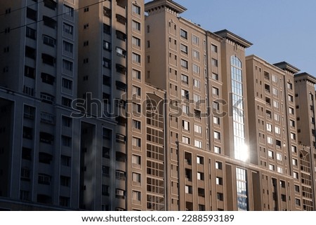beautiful and high contrasted architecture on sunlight