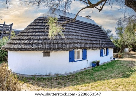 Lovely and romantic typical home of Camargue Royalty-Free Stock Photo #2288653547