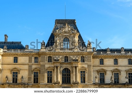 The Louvre , in Europe, in France, in Ile de France, in Paris, in summer, on a sunny day. Royalty-Free Stock Photo #2288679909