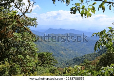 the view of the southern tip of the mighty western ghats. Paithalmala is situated in Kannur district of Kerala state in India.