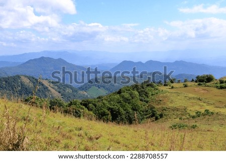 the view of the southern tip of the mighty western ghats. Paithalmala is situated in Kannur district of Kerala state in India.