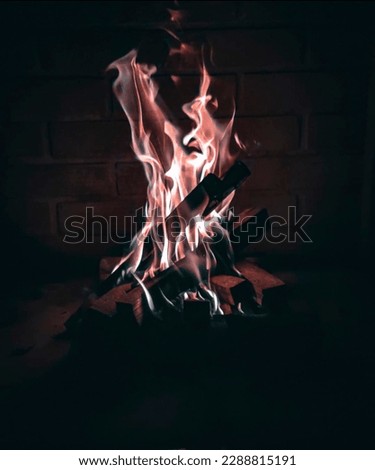 pictures of a fireplace, taken with cell phone
