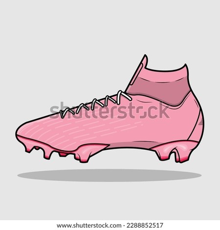 The Illustration of Soccer Shoes