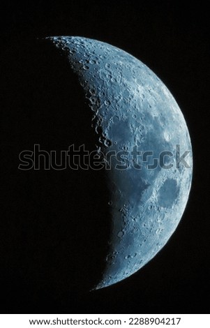 The moon was photographed with the Maksutov telescope.