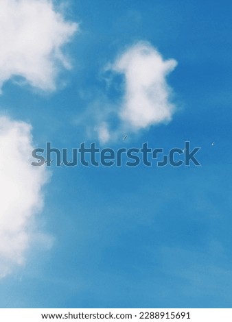 I think the shape of the cloud is like a penguin