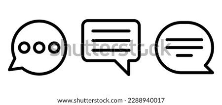message icon or logo isolated sign symbol vector illustration - high quality black style vector icons Royalty-Free Stock Photo #2288940017