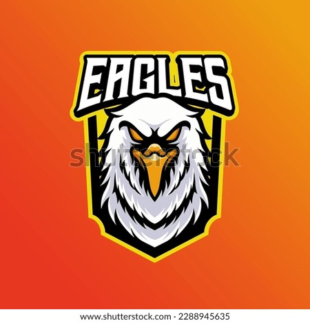 Mascot of eagle head that is suitable for e-sport gaming logo template
