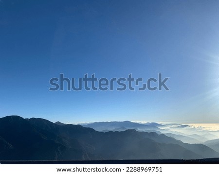 Beautiful view in Taiwan high mountain with fresh air.
