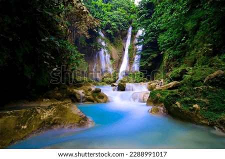 Mag aso waterfalls in Kabankalan Negros Occidental Philippines
