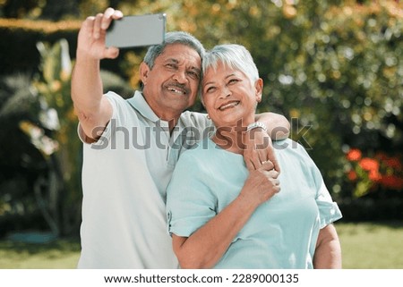 Happy, smiling and a senior couple with a selfie for a memory, social media or profile picture. Smile, affection and an elderly man taking a photo with a woman for memories, retirement or happiness