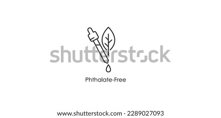 Phthalate Free Icon - A Safe and Eco-Friendly Vector Illustration for Health and Beauty Designs