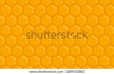 Ilustración de fondo de panal de abejas. Miel de abeja. Colmena.