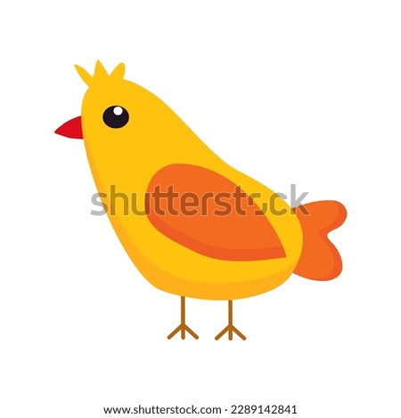 illustration of a chick on a white background